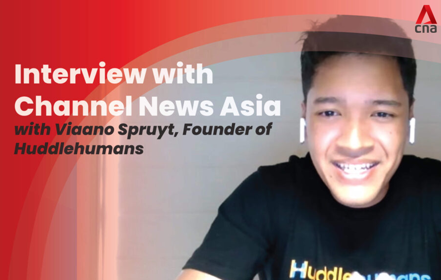 Huddle Founder Viaano Spruyt’s Interview with Channel News Asia 🍎