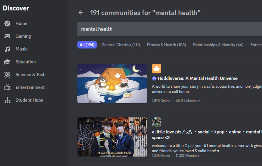 The Straits Times: Huddle’s Mental Health Discord Server 🔮